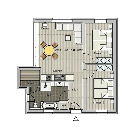 With 1 Bedroom 펜션 Rettin